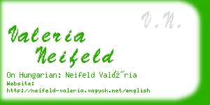 valeria neifeld business card